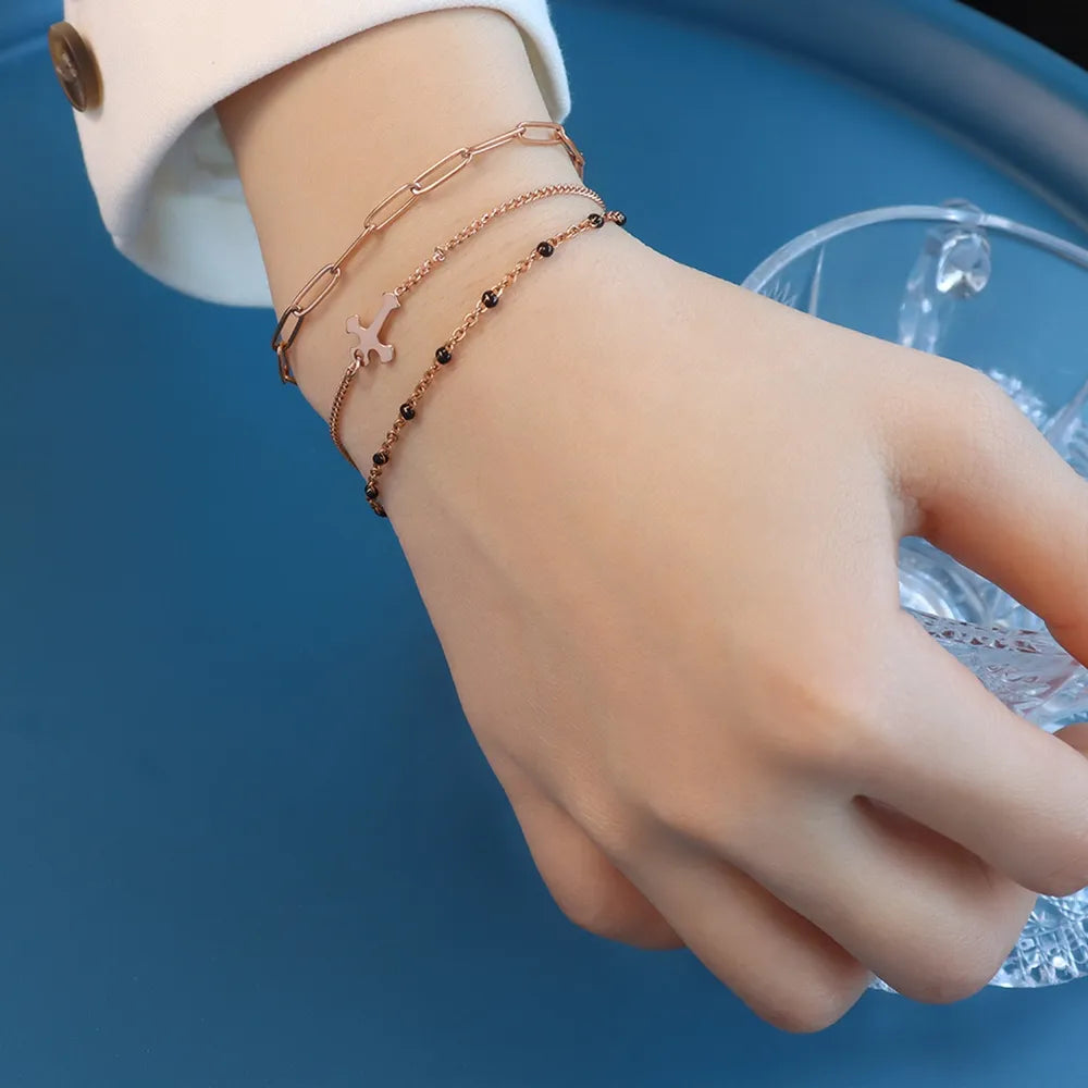 Titaniumstalen Drie-Laags Armband – Modern & Duurzaam