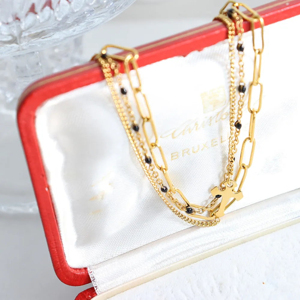 Titaniumstalen Drie-Laags Armband – Modern & Duurzaam