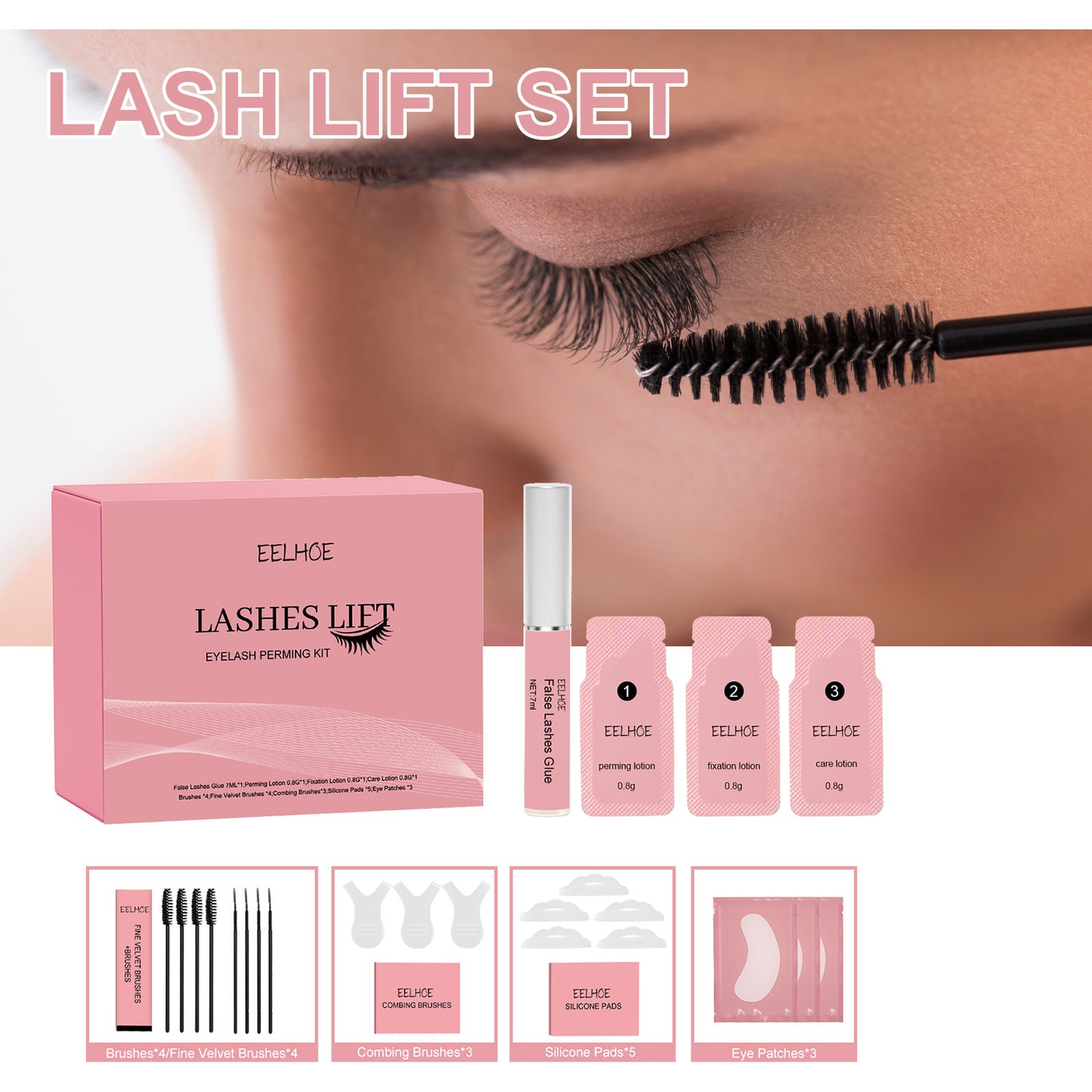Wimperlift Set – Natuurlijk & Krullend Effect