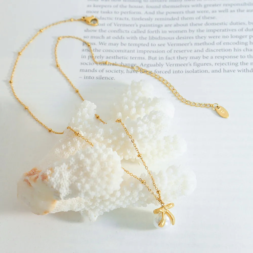 Damesketting – Titanium Staal – Strik & Kraal Hanger