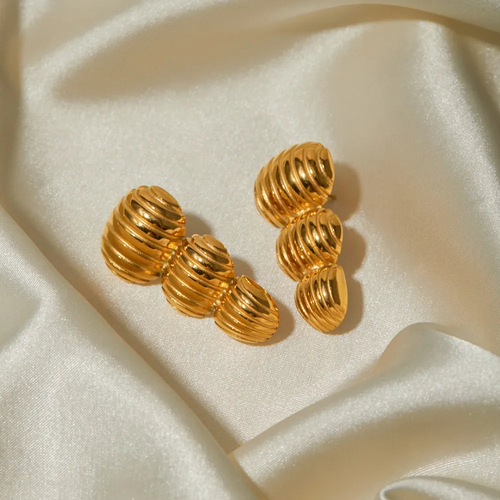 Roestvrijstalen Geometrische Oorknopjes – Modern & Minimalistisch