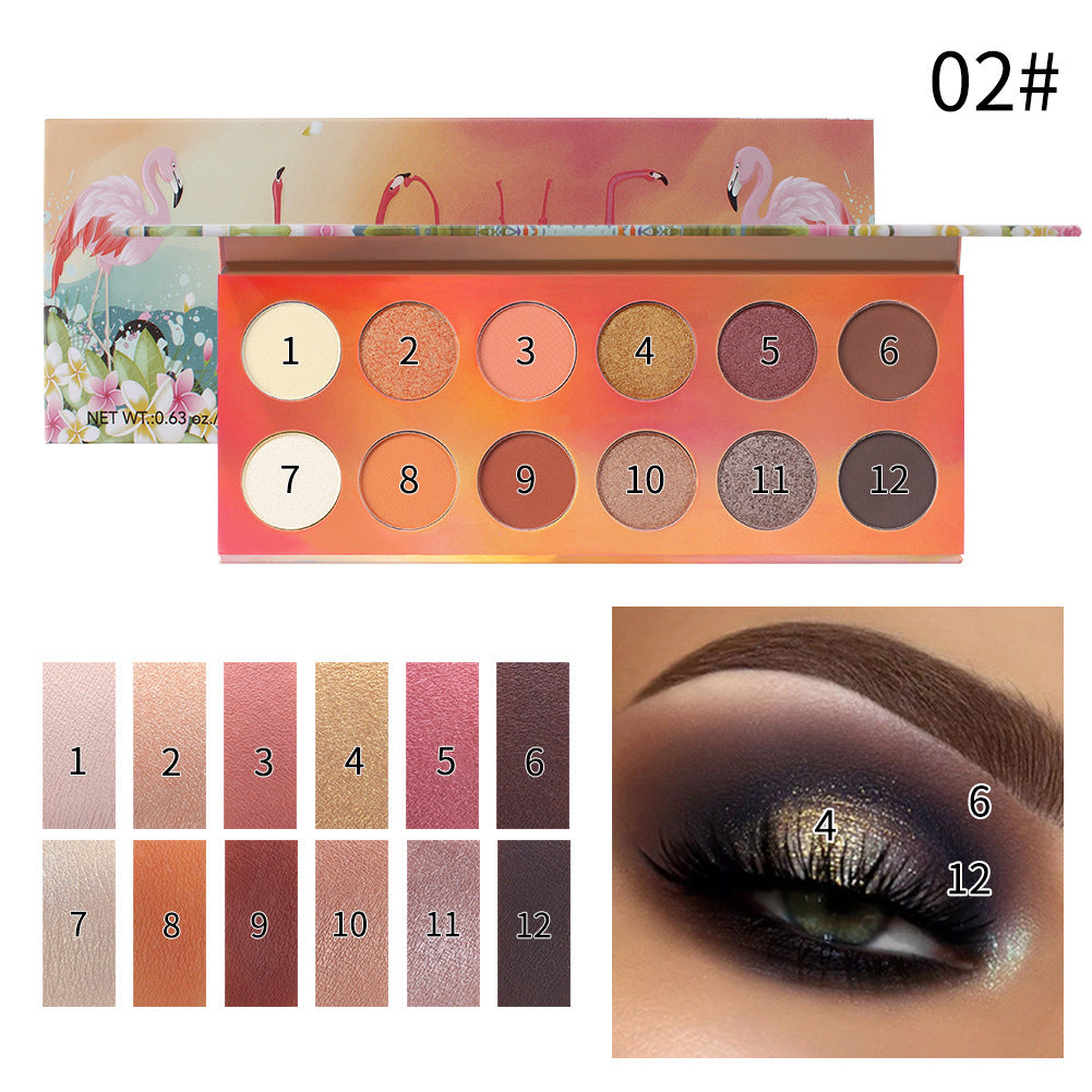 Oogschaduw Palette – 12 Kleuren – Mat & Parelglans